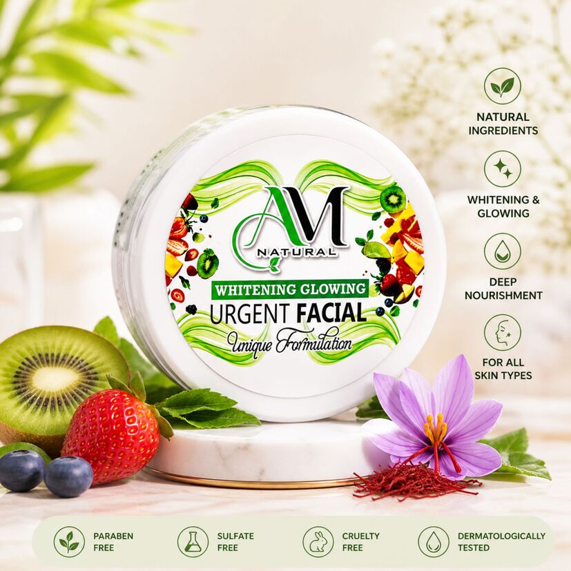 AM Natural Urgent Facial Cream – Whitening & Glowing Skin Formula
